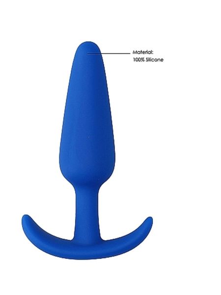Slim Butt Plug - Blue - 5