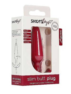 Slim Butt Plug - Red - image 2