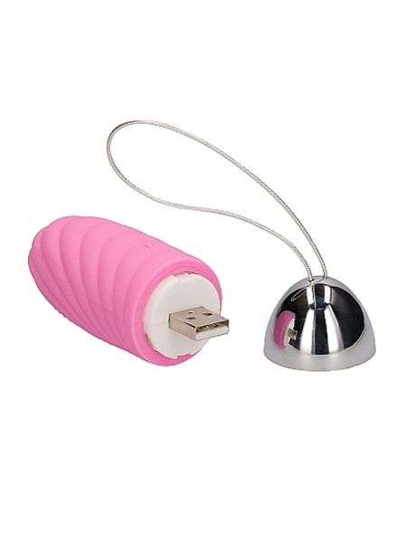 Ethan - Rechargeable Remote Control Vibrating Egg - Pink - 5