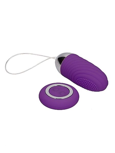 Ethan - Rechargeable Remote Control Vibrating Egg - Purple - 4
