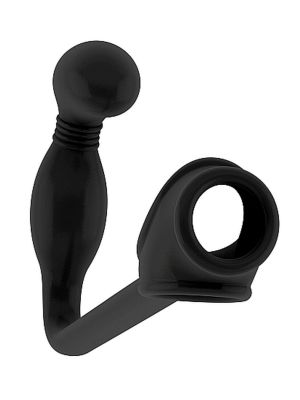 No.2 - Butt Plug with Cockring - Black