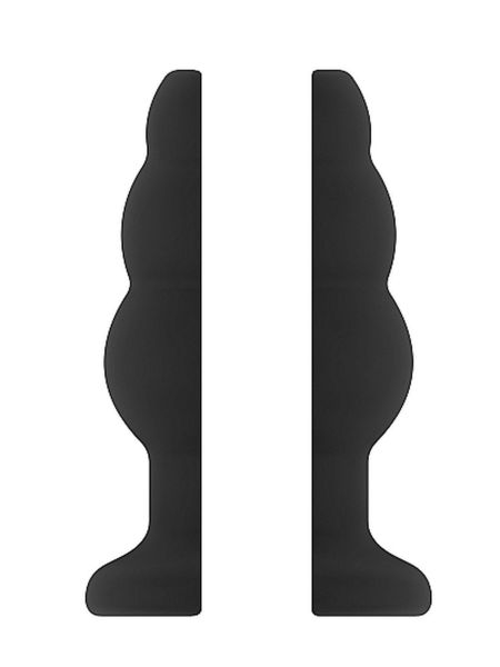 No.49 - Small Hollow Tunnel Butt Plug - 3 Inch - Black - 3