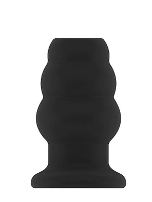 No.50 - Medium Hollow Tunnel Butt Plug - 4 Inch - Black