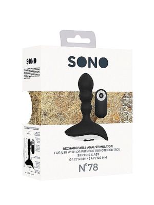 No. 78 - Rechargeable Anal Stimulator - Black - image 2