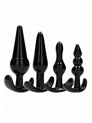 NO. 80 - 4-Piece Butt Plug Set - Black
