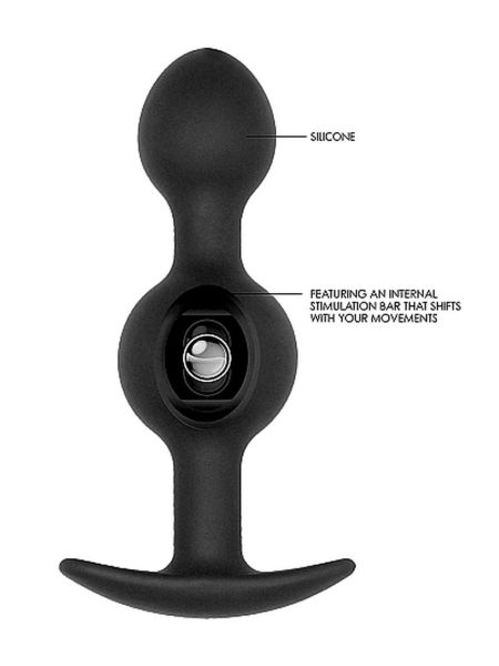 N0. 90 - Self Penetrating Butt Plug - Black - 7
