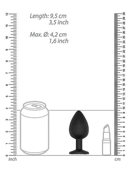 N0. 91 - Self Penetrating Butt Plug - Black - 4