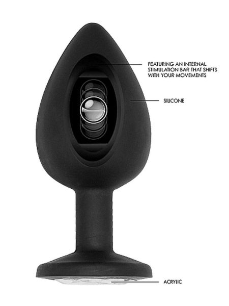 N0. 91 - Self Penetrating Butt Plug - Black - 7