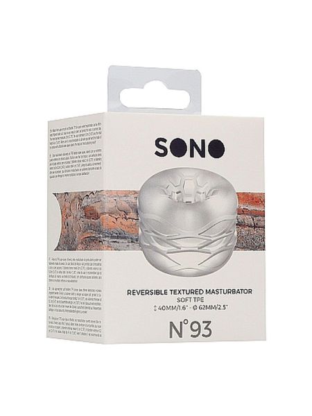 N0. 93 - Reversible Masturbator and Bumper - Transparent - 2