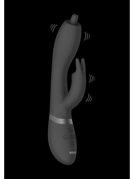 Nilo - Pinpoint Rotating G-spot Rabbit - Black - 2