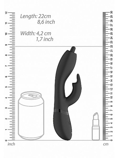 Nilo - Pinpoint Rotating G-spot Rabbit - Black - 5