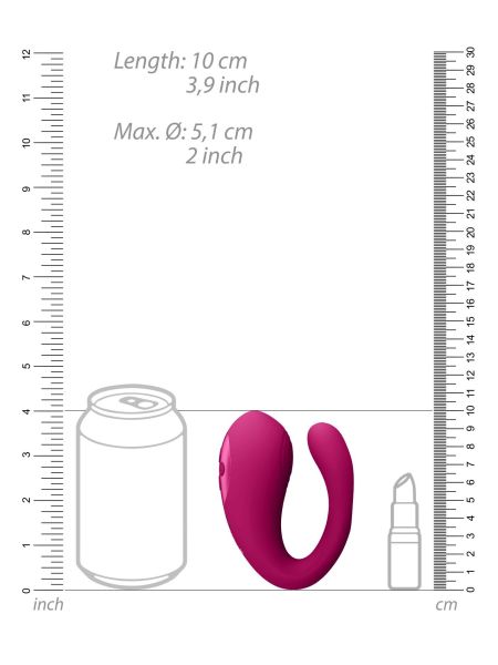Yoko - Triple Action Vibrator Dual Prongs with Clitoral Pulse Wave - 8