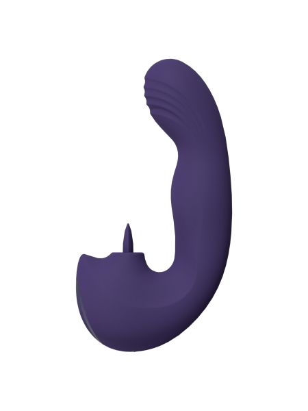 VIVE - Yumi - Rechargeable Triple Motor - G-Spot Finger Motion Vibrator and Flickering Tongue Stimul - 4