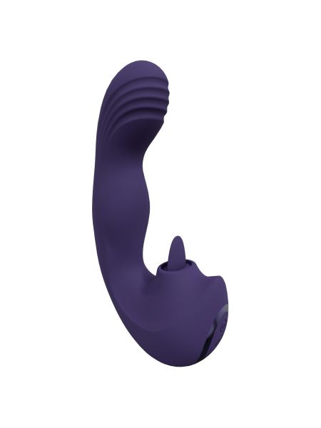 VIVE - Yumi - Rechargeable Triple Motor - G-Spot Finger Motion Vibrator and Flickering Tongue Stimul - 5