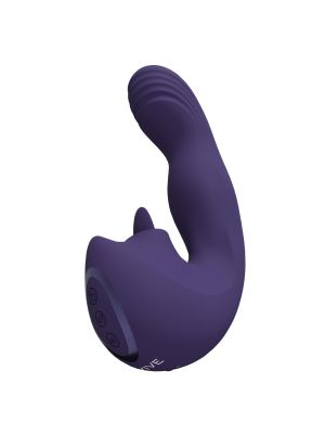 VIVE - Yumi - Rechargeable Triple Motor - G-Spot Finger Motion Vibrator and Flickering Tongue Stimul