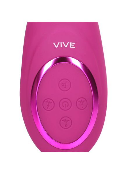 Gen - Rechargeable Triple Action G-Spot Vibrator with Pulse Wave  and Vibrating Bristles - Pink - 10