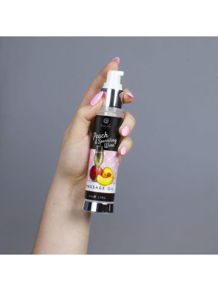 PEACH & SPARKLING WINE MASSAGE OIL 50 ML - 2