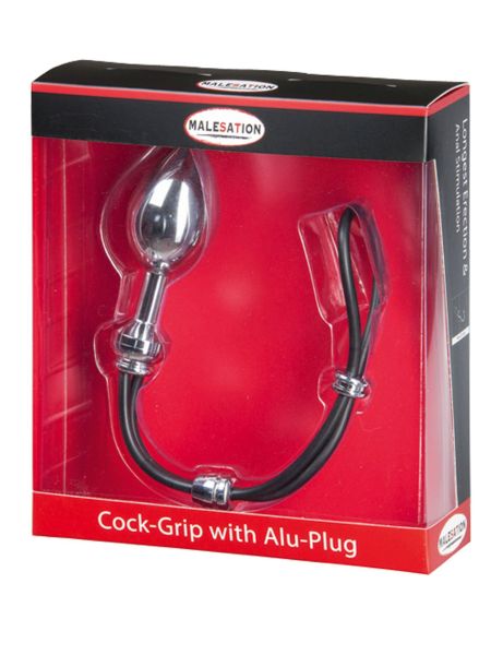 MALESATION Cock-Grip with Alu-Plug large, chrome