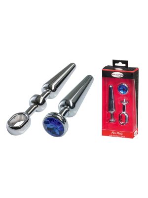 MALESATION Alu-Plug with handle & crystal medium, chrome