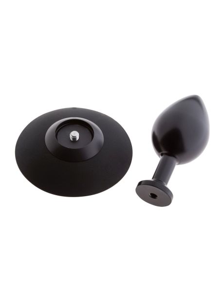 MALESATION Alu-Plug with suction cup medium, black - 3