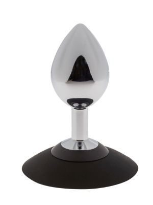 MALESATION Alu-Plug with suction cup medium, chrome - image 2