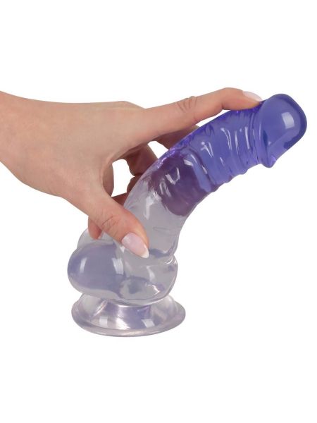 Crystal Clear Dildo with balls - 6