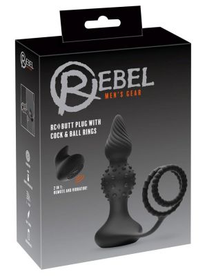 Rebel RC butt plug with cock&b