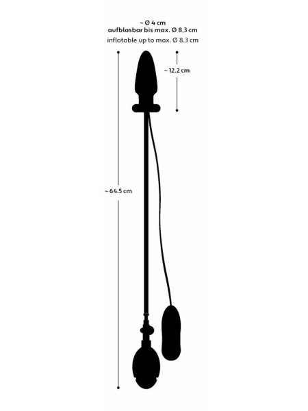 Inflatable vibrating butt plug - 8