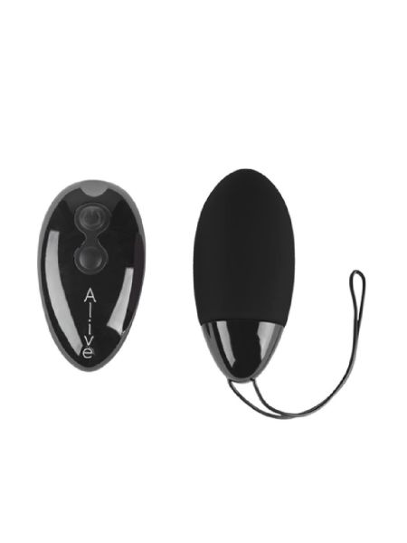 Jajko/wibr-Wibrator - Magic Egg Max Remote control. Func:10.Black. AAA - 2