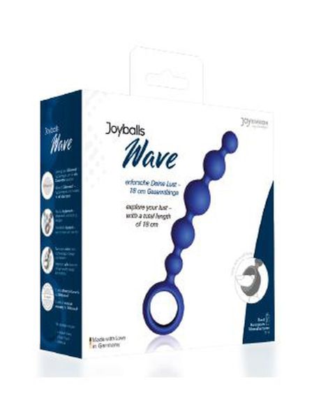 Plug/kulki-Joyballs anal Wave, short, blue