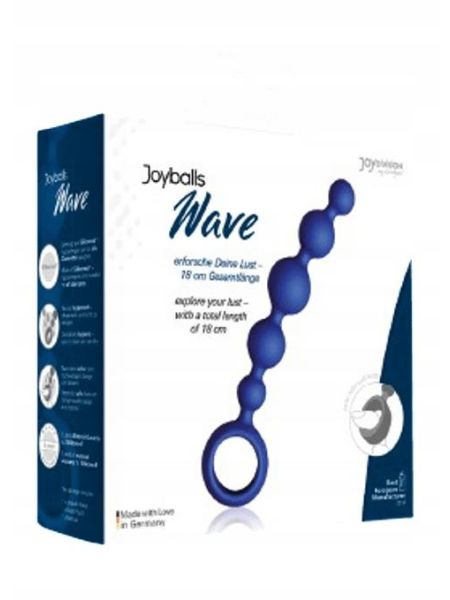 Plug/kulki-Joyballs anal Wave, short, blue - 2