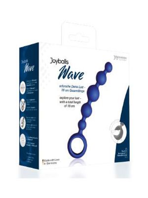 Plug/kulki-Joyballs anal Wave, short, blue
