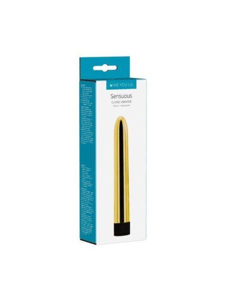 Wibrator-6""""""""Sensuous Smooth Vibrator Gold Minx