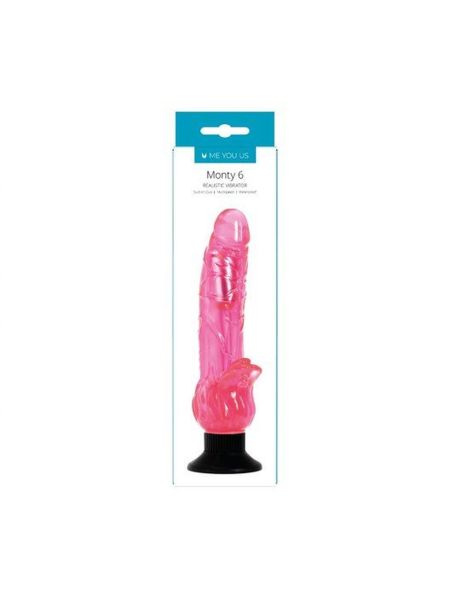 Wibrator- Me You Us Mounty 6 Realistic Vibrator Pink - 2