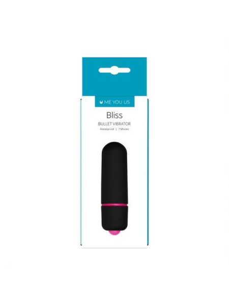 Wibrator-Me You Us  Bliss 7 Mode Mini Bullet Vibrator Black - 2