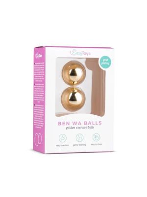 Gold ben wa balls - 25mm - image 2
