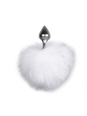 Bunny Tail Plug No. 1 - Silver/WhiteKorek analny