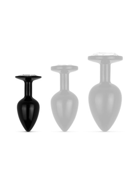 Anal Collection - Butt Plug S - Black/Silver - 5