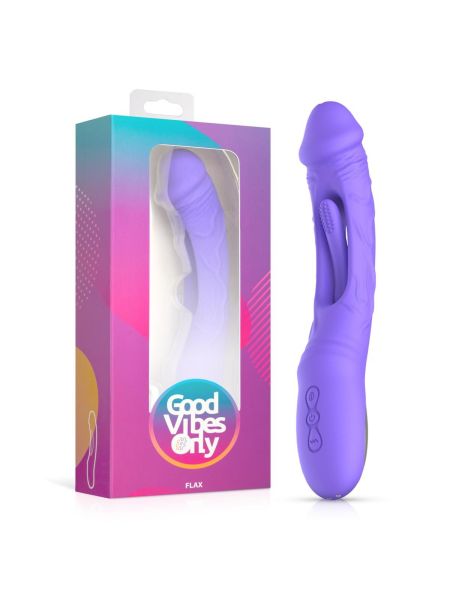 Good Vibes Only - Flax Vibrating Dildo with G-Spot Stimulator