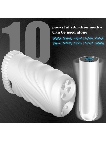Soft Vibrating Bullet Stroker - 10