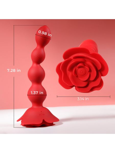 Rose rotating anal beads - 7