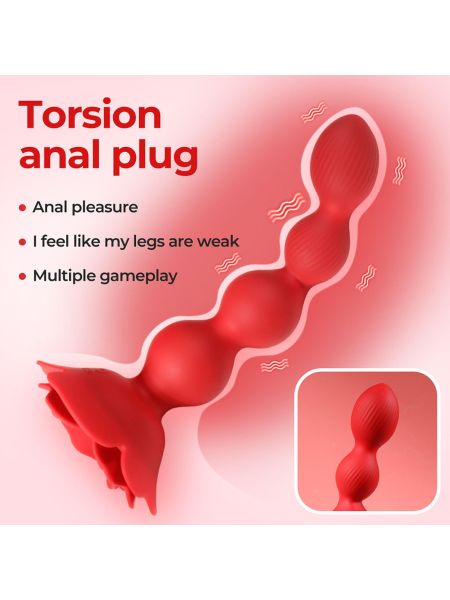 Rose rotating anal beads - 8