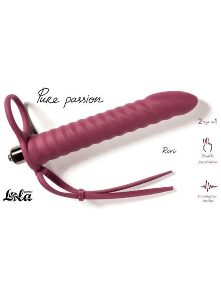 Strap-on Pure Passion Rori Wine Red