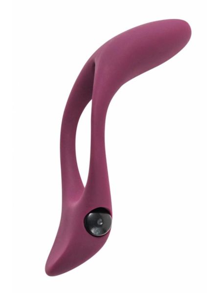 Pierścień-Erection Vibroring Pure Passion Stardust Wine Red - 3