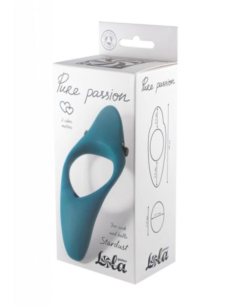 Pierścień-Erection Vibroring Pure Passion Stardust Green - 4