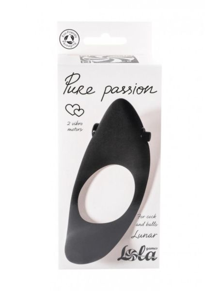 Pierścień-Erection Vibroring Pure Passion Lunar Black - 4
