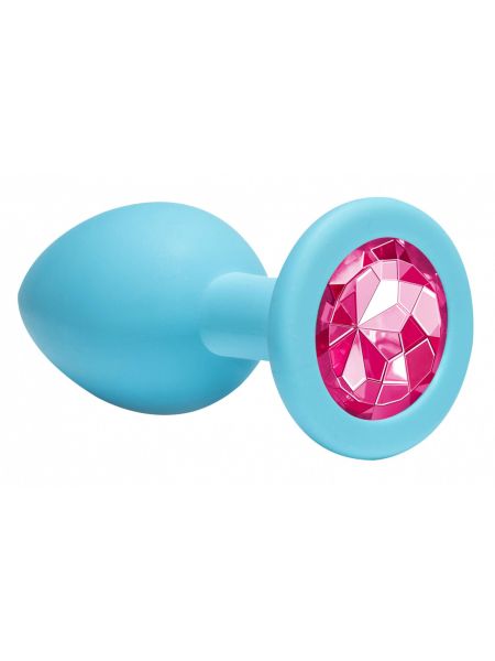 Plug-Anal Plug Emotions Cutie Medium Turquoise Pink crystal - 3