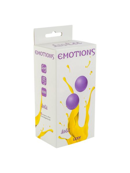 Vaginal balls without a loop Emotions Lexy Medium purple