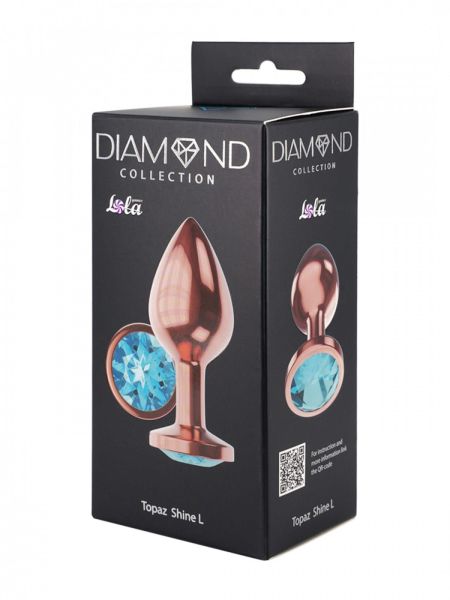 Plug-Butt Plug Diamond Topaz Shine L Rose Gold - 4