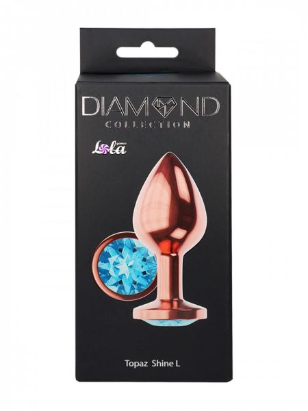 Plug-Butt Plug Diamond Topaz Shine L Rose Gold - 5